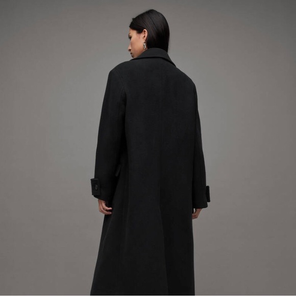 Lane Bryant 26-28W Wool Blend Black Maxi Length Coat - Picture 11 of 11